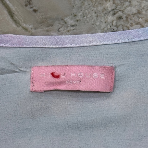 Hill House 100% Mulberry Silk Tati Duster Soft Pink and Blue Dress - Picture 5 of 9